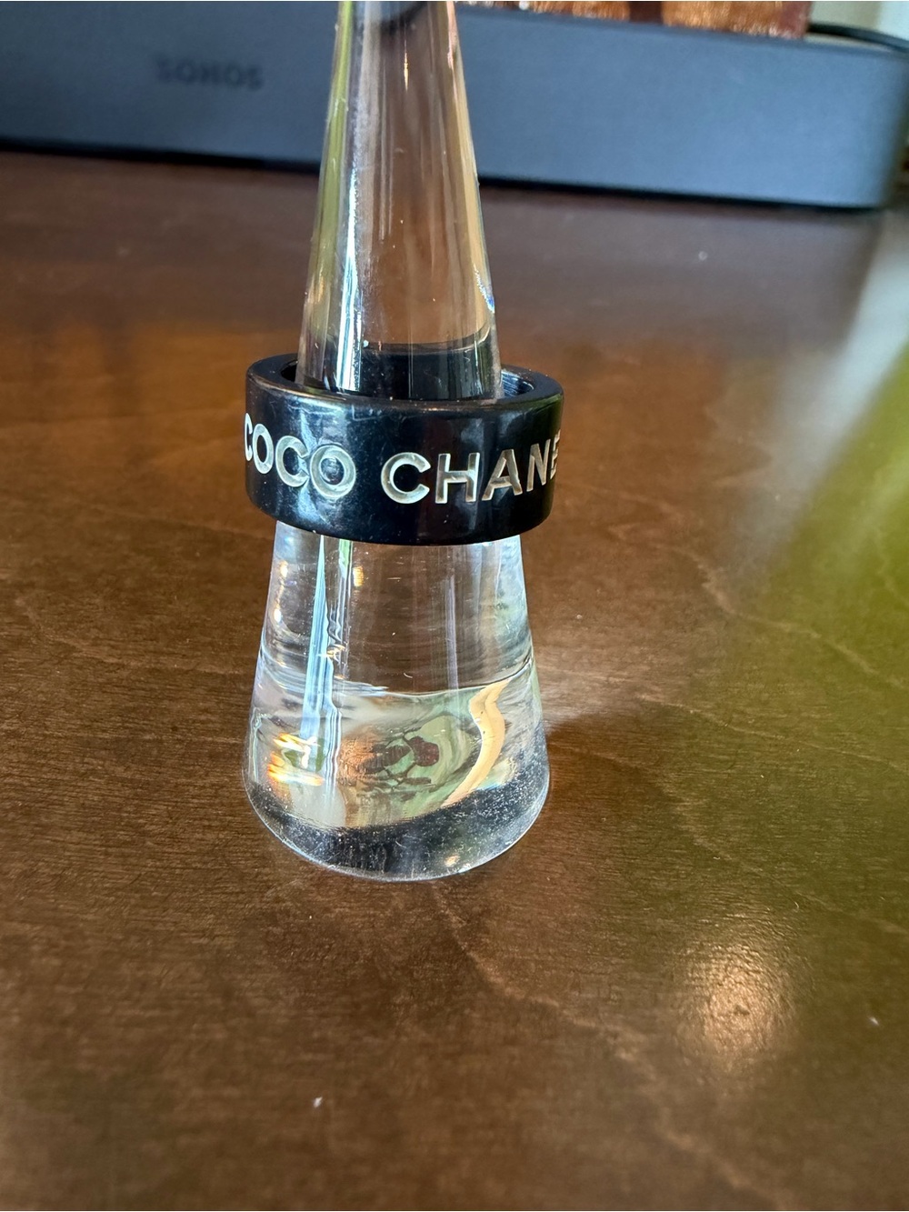 CHANEL Resin Coco CHANEL Band Ring with COA